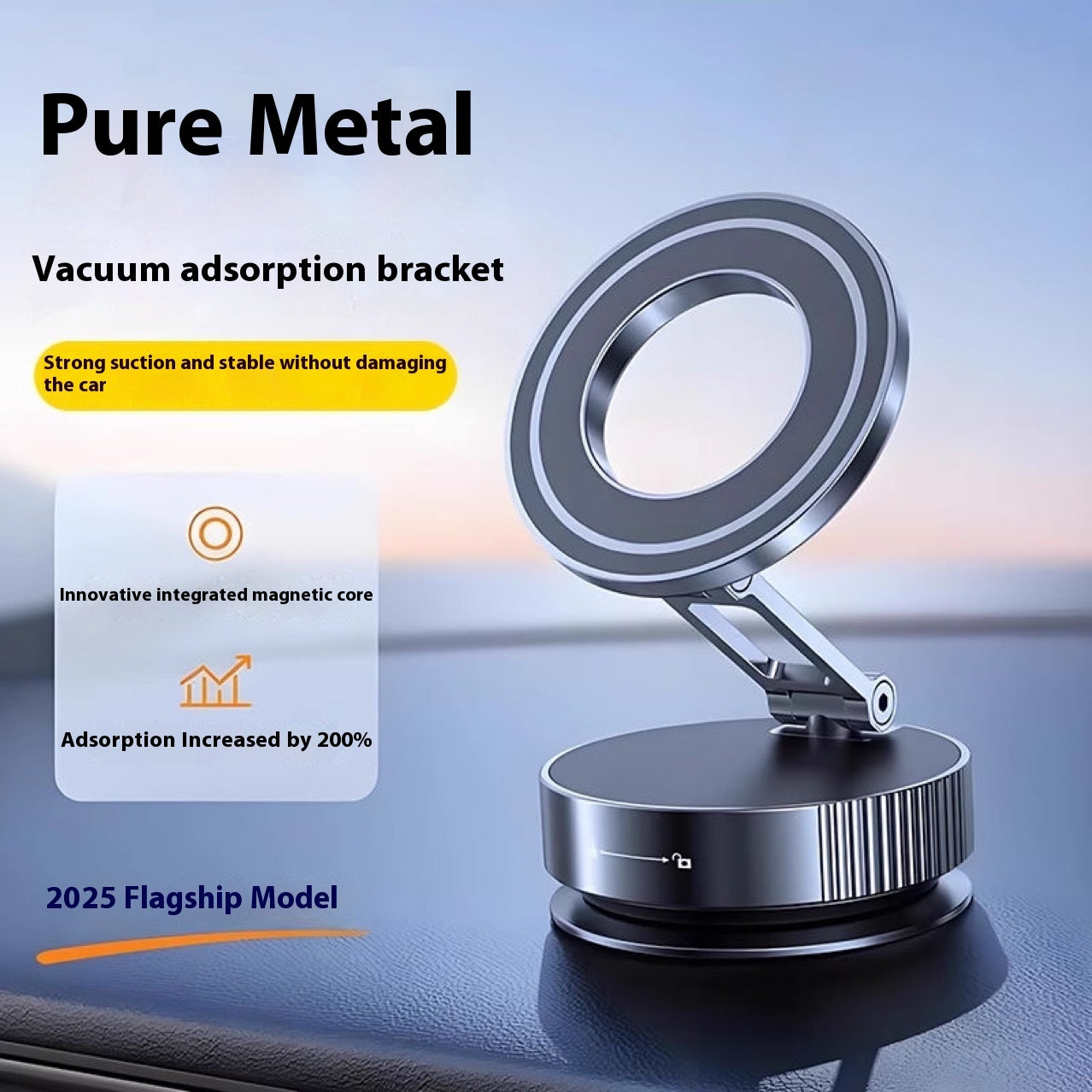 "Ultra-strong magnetic phone mount for car hands-free driving - NanoVibe Tech"