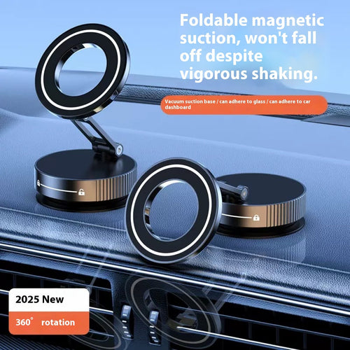 "NanoGrip Drive magnetic car phone mount installed in car dashboard - NanoVibe Tech"